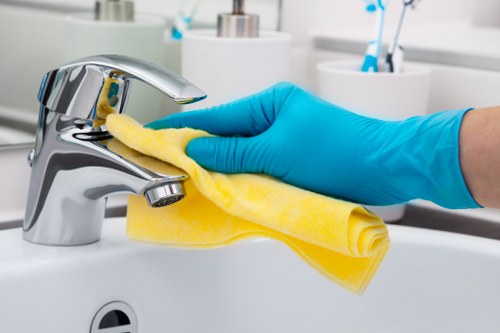 Insured carpet cleaning work with professional safety measures